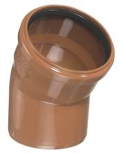 PVC kloakbøjning 110 mm x 30 gr. rød